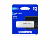 GOODRAM UME2 WHITE USB 2.0 32GB Goodram USB flash disk, USB 2.0, 32GB, UME2, bílý, UME2-0320W0R11, USB A, s krytkou