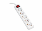 OMEGA Prodlužovací zásuvková lišta s 5 zásuvkami WITH BAS...
