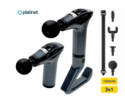PLATINET MASÁŽNÍ PISTOLE 1500 mAh, 2400-3200 otáček za minutu, 4 nástavce, pás