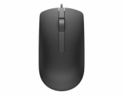 Dell MS116 myš černá Stylová a spolehlivá myš Dell MS116 nabízí optický snímač pohybu, maximální citlivost 1000 DPI, 3 tlačítka, ergonomické zpracování vhodné pro praváky i leváky. Produkt je nový, z