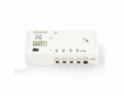 NEDIS zesilovač CATV/ maximální zesílení 20 dB/ 47 - 694 MHz/ 4 výstupy/ konektor IEC/ bílý