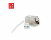 LYNX keystone, STP Cat6a, samozařezávací, stříbrný
