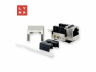 LYNX keystone STP Cat5e, 90 stp., stříbrný
