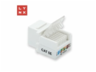 LYNX keystone UTP Cat5e, samozařevácí, 90 stp., bílý