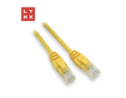 LYNX UTP patch kabel Cat5e, PVC, CCA, 10m, žlutý