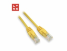 LYNX UTP patch kabel Cat5e, PVC, CCA, 1m, žlutý (balení o...