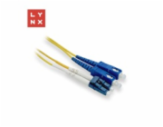 LYNX duplexní patch kabel SM, OS2, LC/SC, 9/125µm, 1m