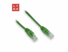LYNX UTP patch kabel Cat5e, PVC, CCA, 0,5m, zelený (balen...