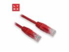LYNX UTP patch kabel Cat5e, PVC, CCA, 20m, červený