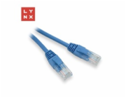 LYNX UTP patch kabel Cat5e, PVC, CCA, 0,5m, modrý (balení obsahuje 10ks)