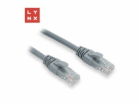 LYNX UTP patch kabel Cat6, PVC, 0,3m, šedý (balení obsahu...