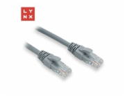LYNX UTP patch kabel Cat6, PVC, 0,3m, šedý (balení obsahuje 10ks)
