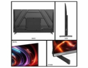 CHiQ L40QST TV 40", QLED, Full HD, Google TV, Frameless, Dolby Audio, dbx-tv, HDR 10