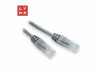 LYNX UTP patch kabel Cat5e, PVC, CCA, 3m, šedý
