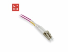 LYNX duplexní patch kabel MM, OM4, LC/LC, 50/125µm, 1m