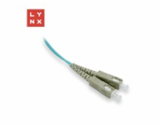 LYNX duplexní patch kabel MM, OM3, SC/SC, 50/125µm, 0,5m
