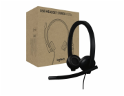Logitech H570e - Náhlavní souprava - náhlavní - kabelové - USB-A - certifikováno pro Microsoft Teams