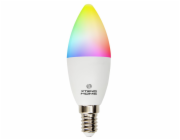 Xtend Home smart LED žárovka, E14, RGB+W, 4.8W, 450lm, barevná, stmívatelná, WiFi, Tuya