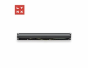 LYNX 19" patch panel  24-port, FTP Cat6a, 50µ, stíněný, černý