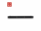 LYNX 19" patch panel  48-port, UTP Cat6, 50µ, nestíněný, ...