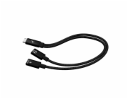 i-tec přípojný kabel USB-C Splitter Audio/Data, Power Delivery 100W