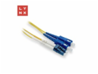 LYNX duplexní patch kabel SM, OS2, LC/SC, 9/125µm, 10m