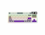 LORGAR Klávesnice KBP70TKLW, TKL mechanická, 75%, bezdrátová herní, béžová, CS