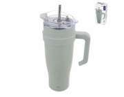 Hrnek TERMO 1,2 l nerez+brčko  zelený