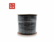 LYNX FTP kabel Cat6, PE (Fca), celoměděný, venkovní, černý, cívka 305m