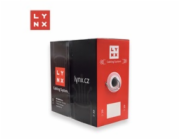 LYNX UTP kabel, Cat6, PVC (Eca), celoměděný, vnitřní, šedý, box 305m