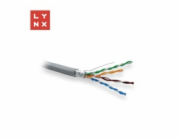 LYNX FTP kabel Cat5e, PVC, 0,5mm, celoměděný, vnitřní, šedý, box 305m