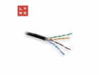 LYNX UTP kabel Cat5e, PE (Fca), celoměděný, venkovní, čer...