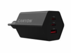 CANYON charger HEXAGON 65 GaN 65W 2xPD 1xQC EU Black