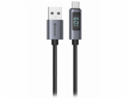 Swissten LCD kabel USB-A / USB-C 1m