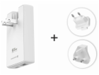 Swissten cestovní adaptér GaN USB-C + USB-A 65w výměnné v...