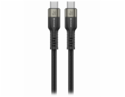 Swissten datový video kabel USB 4.0, USB-C, 240w, 8k@60hz, 40 gb/s, TB3 & TB4, 0,5 m černý