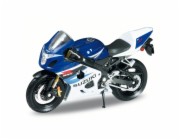 Welly Motocykl Suzuki GSX-R750 1:18 modrý