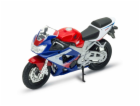 Welly Motocykl Honda CBR900RR Fireblade 1:18 modročervená