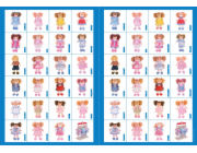 2Kids Toys Papírové pexeso panenky