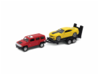 Welly Autovlek Hummer H3 + Chevrolet Camaro ZL1 1:34