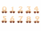 small foot Vláčkodráha - vláček přírodní číslice - 1 ks č...