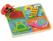 Tidlo Senzorické puzzle louka 