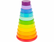 small foot Motorická nasazovací věž Duha