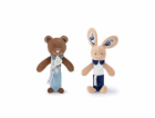 Doudou Chrastítko pískací 17 cm 1 ks zajíc