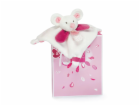 Doudou Plyšová mini hračka muchláček 20 cm myš