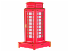 Woodcraft Dřevěné 3D puzzle Britská telefonní budka