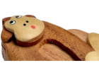 2Kids Toys Dřevěná magnetka velká Opice hnědá