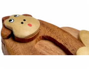 2Kids Toys Dřevěná magnetka velká Opice hnědá