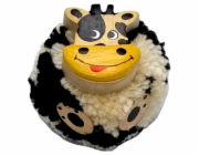 2Kids Toys Dřevěná magnetka velká pompon Kráva