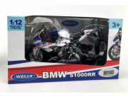 Welly Motocykl BMW S1000RR 1:12 bílý